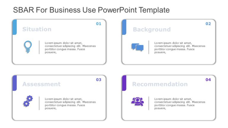 SBAR for business use ,10l PowerPoint Template & Google Slides Theme