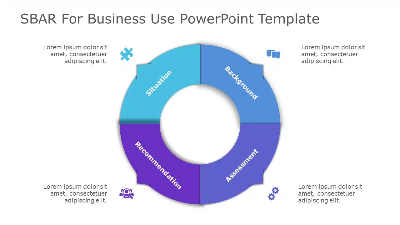 SBAR for business use ,1l PowerPoint Template & Google Slides Theme