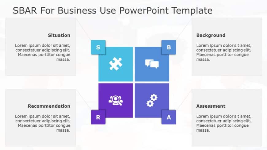 SBAR for business use ,22l PowerPoint Template