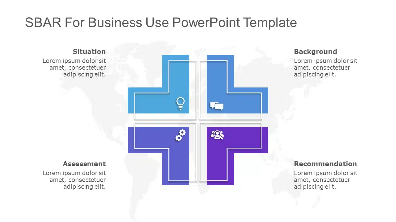 SBAR for business use ,3l PowerPoint Template & Google Slides Theme