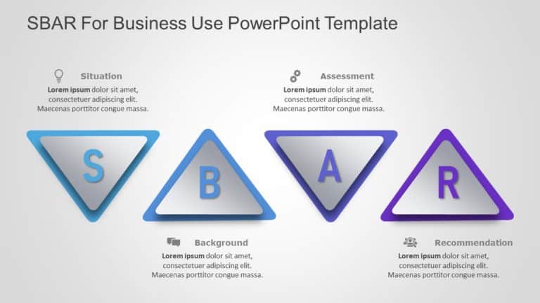 SBAR for business use ,4l PowerPoint Template & Google Slides Theme