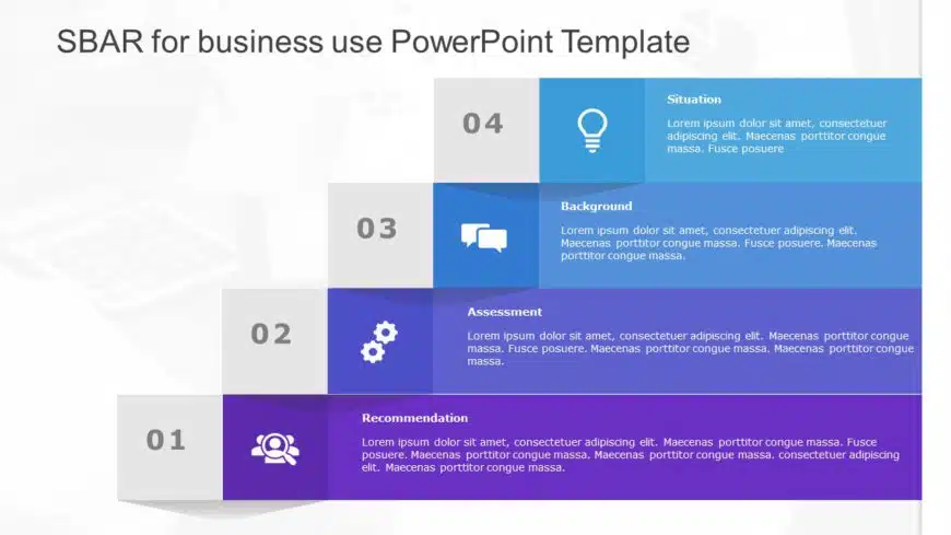 SBAR for business use ,6l PowerPoint Template