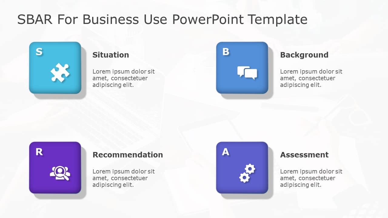 SBAR for business use ,7l PowerPoint Template & Google Slides Theme