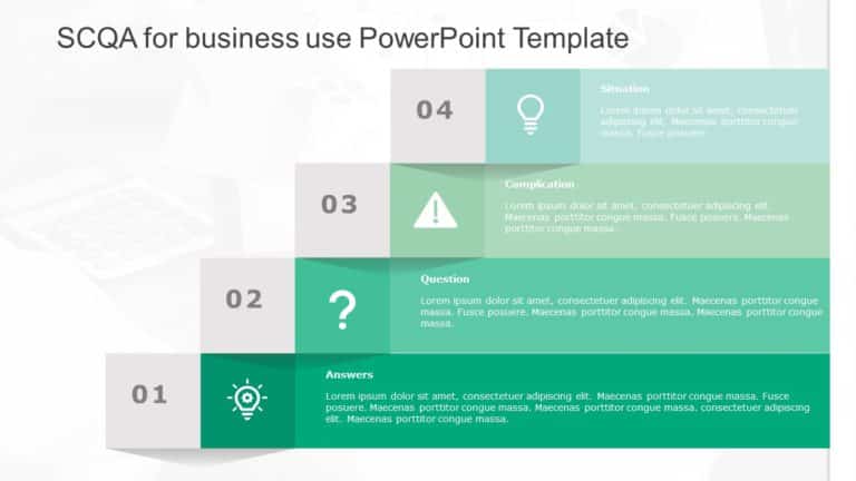 SCQA for business use ,11j PowerPoint Template & Google Slides Theme