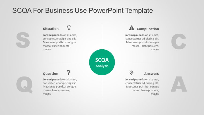 SCQA for business use ,18j PowerPoint Template