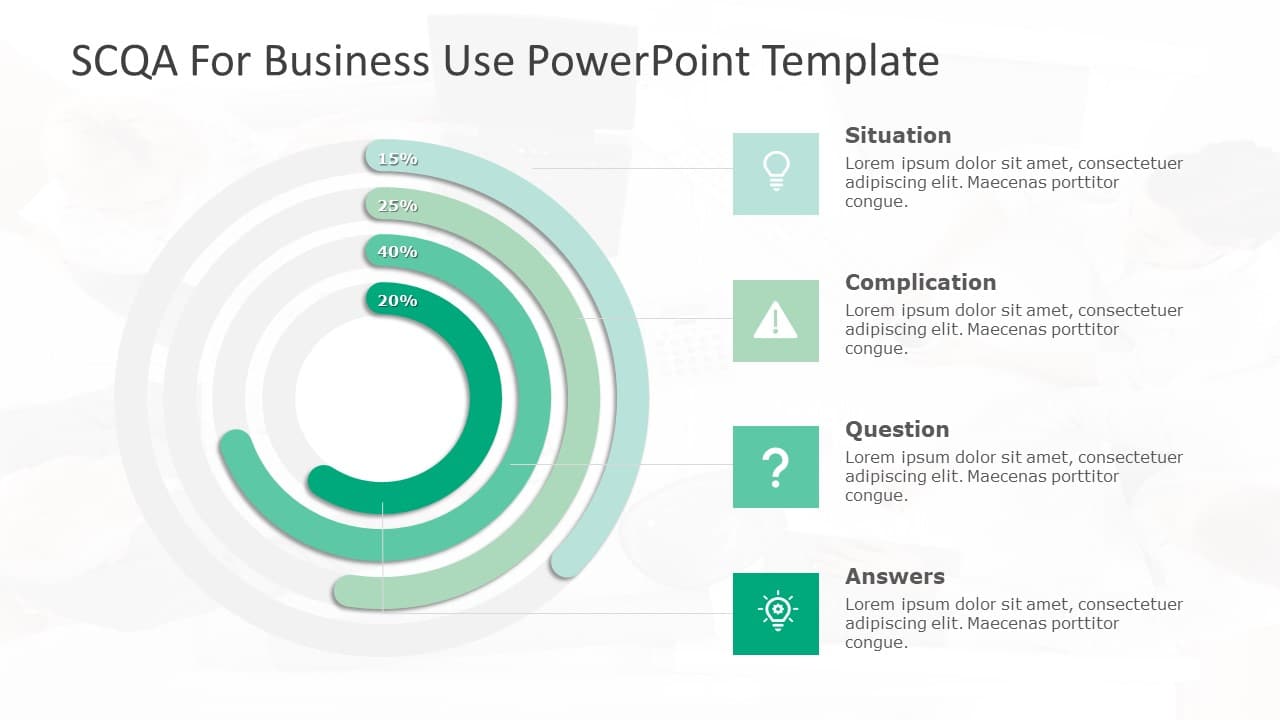 SCQA for business use ,1j PowerPoint Template & Google Slides Theme