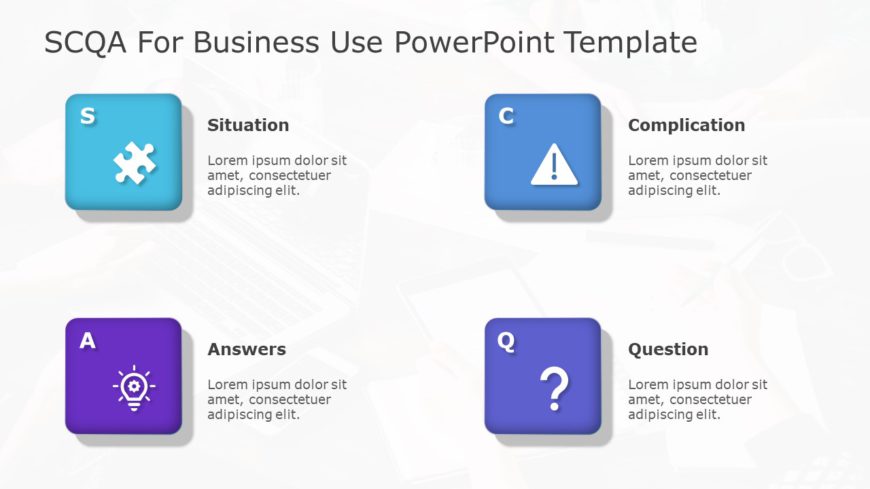 SCQA for business use ,21j PowerPoint Template