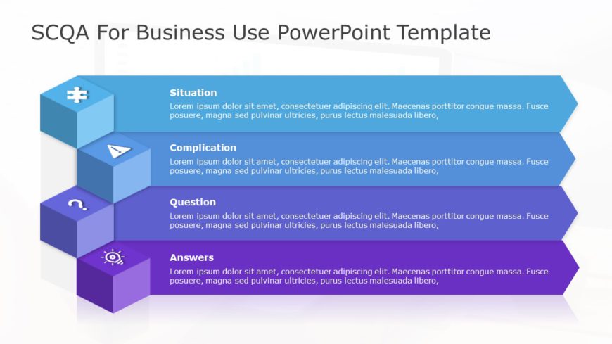 SCQA for business use ,6j PowerPoint Template