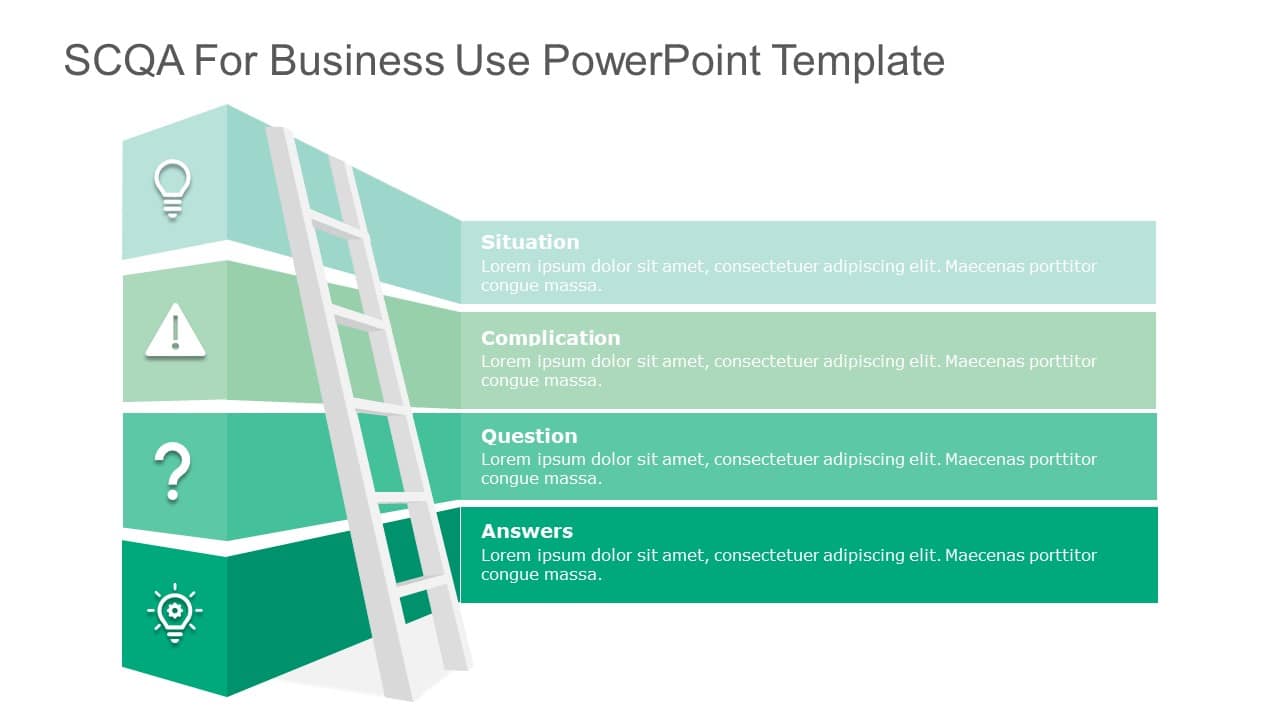 SCQA for business use ,8j PowerPoint Template & Google Slides Theme