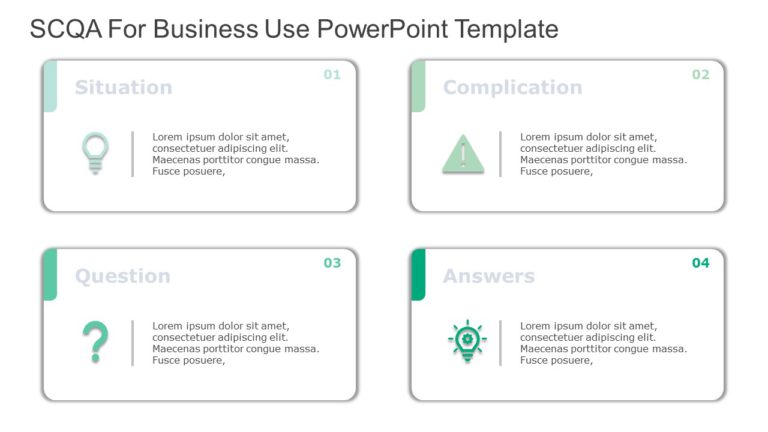 SCQA for business use ,9j PowerPoint Template & Google Slides Theme