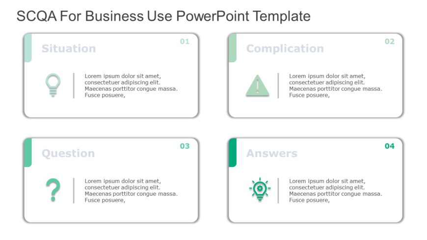 SCQA for business use ,9j PowerPoint Template