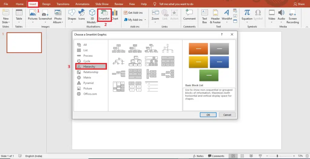 how to create org chart in powerpoint