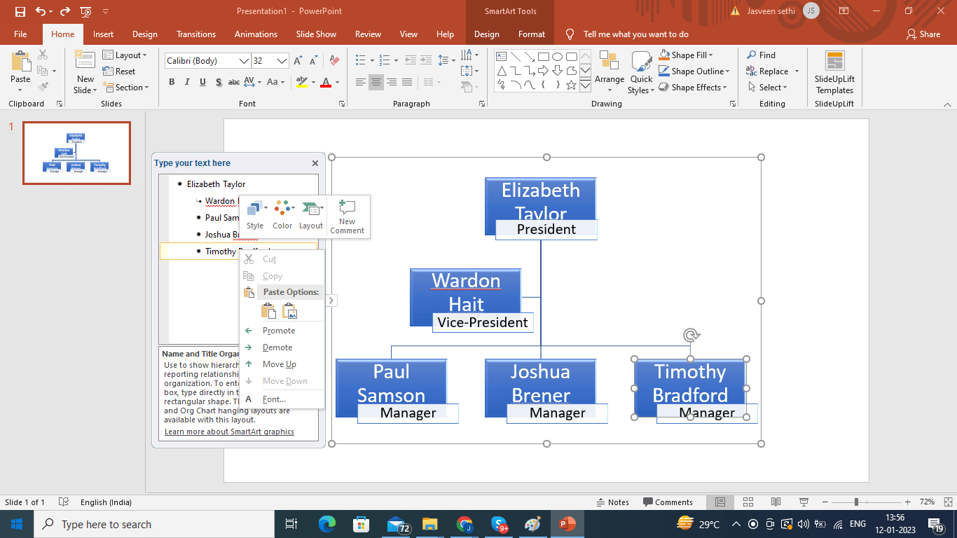 How to Create An Org Chart in PowerPoint | PowerPoint Tutorial