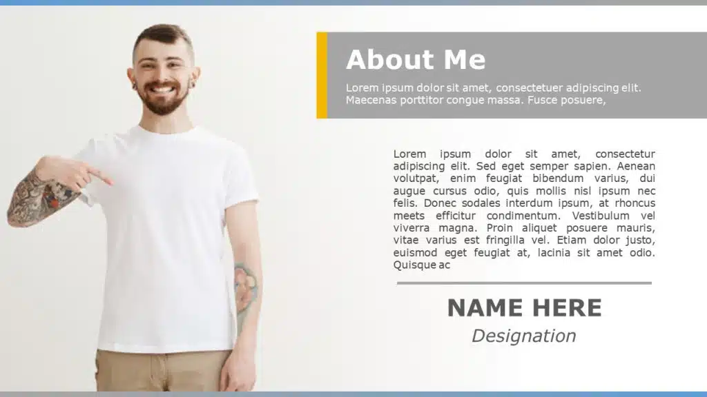 introduce yourself powerpoint presentation sample