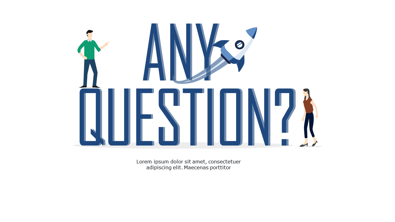 question slide at end of presentation