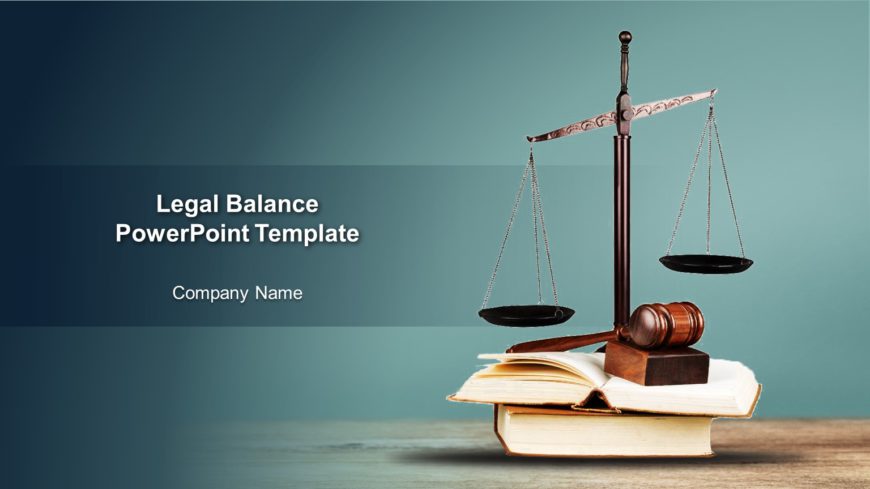 Legal Balance PowerPoint Template