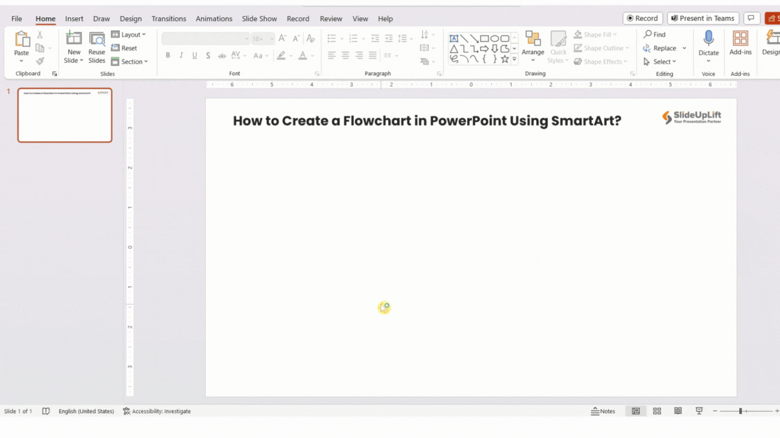 How to Create a Flowchart in PowerPoint Using SmartArt