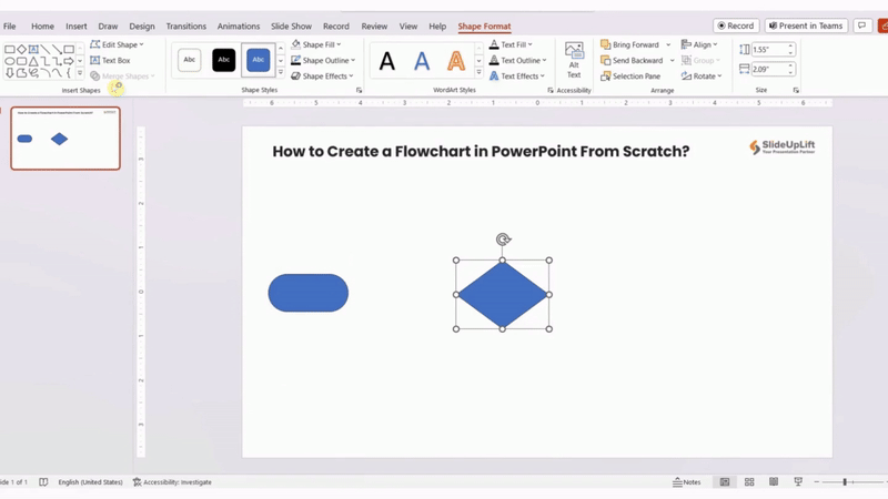 how to create flowchart