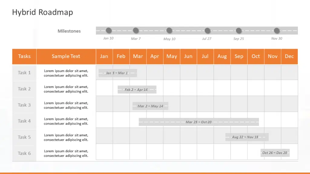 Hybrid Timeline Template