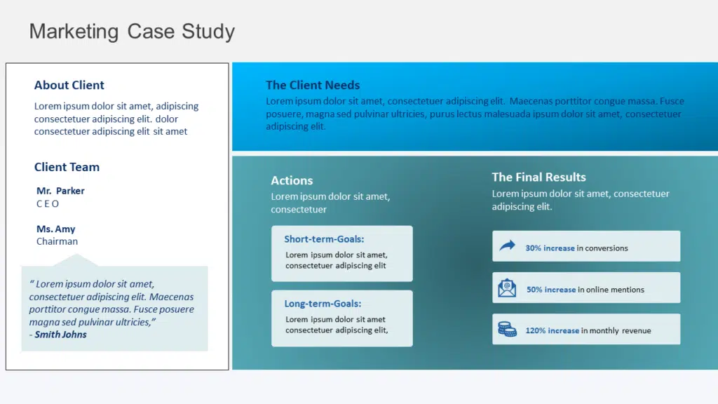 Marketing Case Study Template