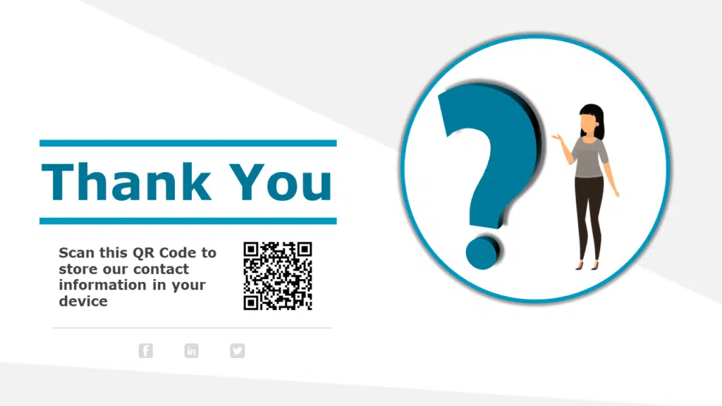 Thank You Slide With QR Code