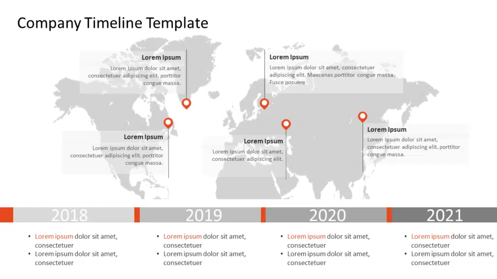 Company Timeline Slide