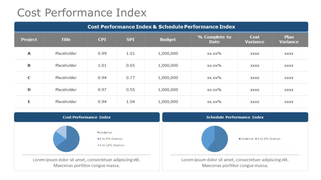 Cost Performance Index