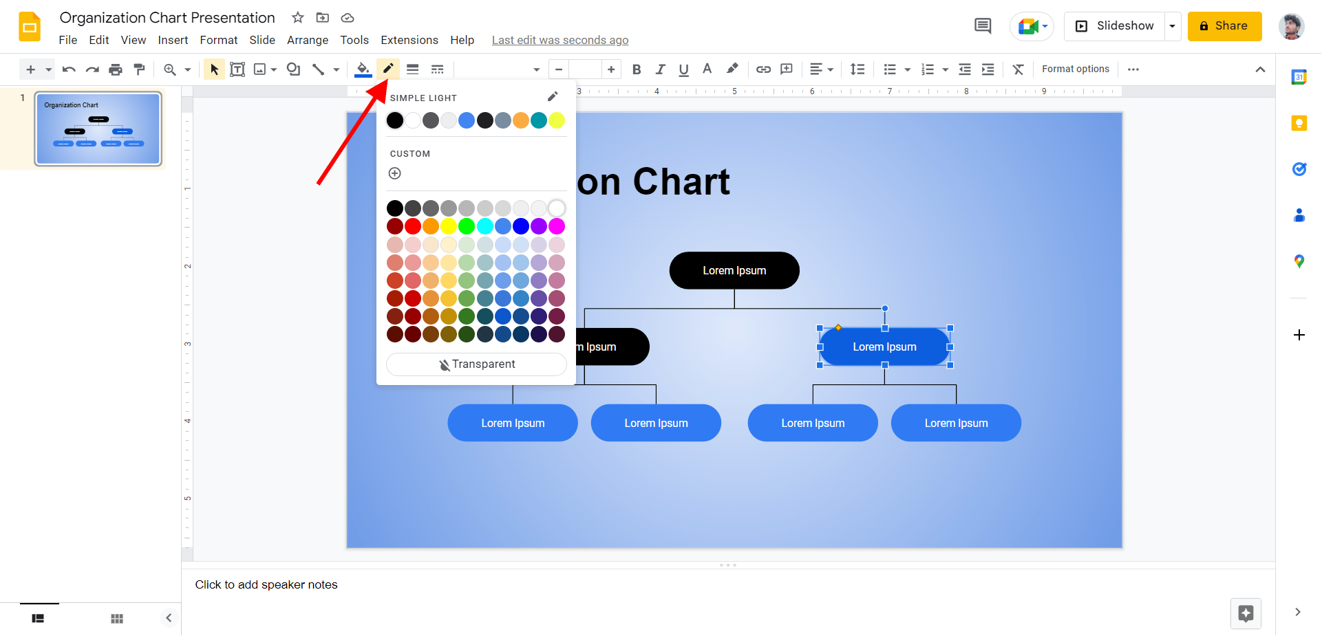 How To Create An Org Chart In Google Slides