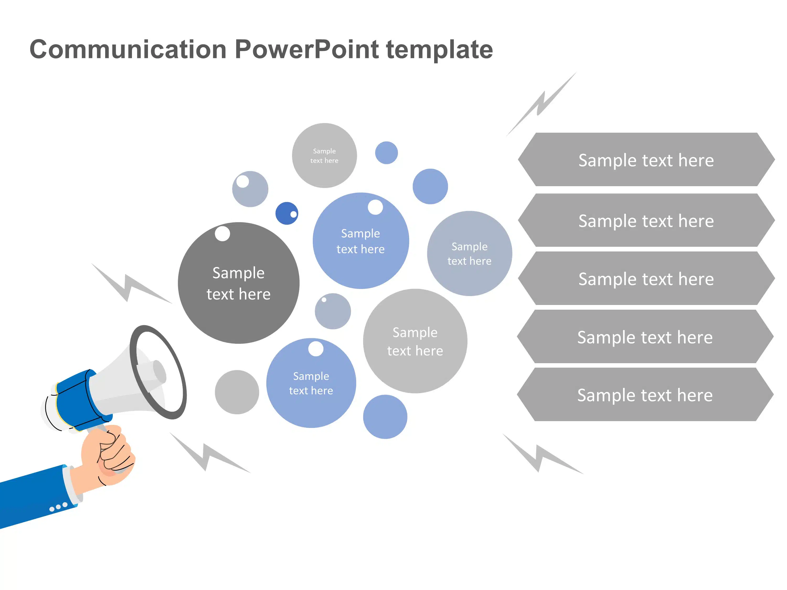 Animated Announcement PowerPoint Template & Google Slides Theme