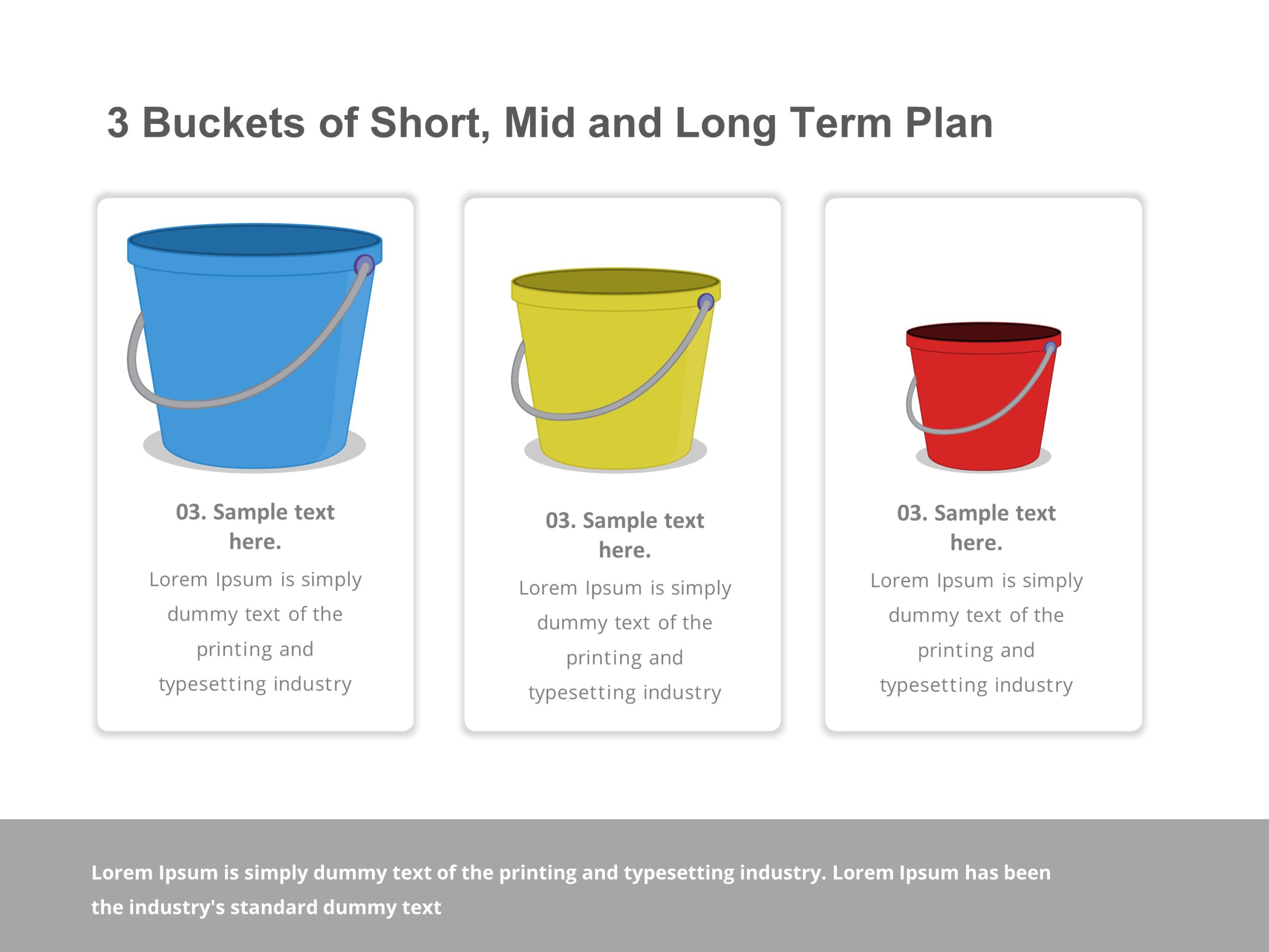 Animated Goal Buckets PowerPoint Template