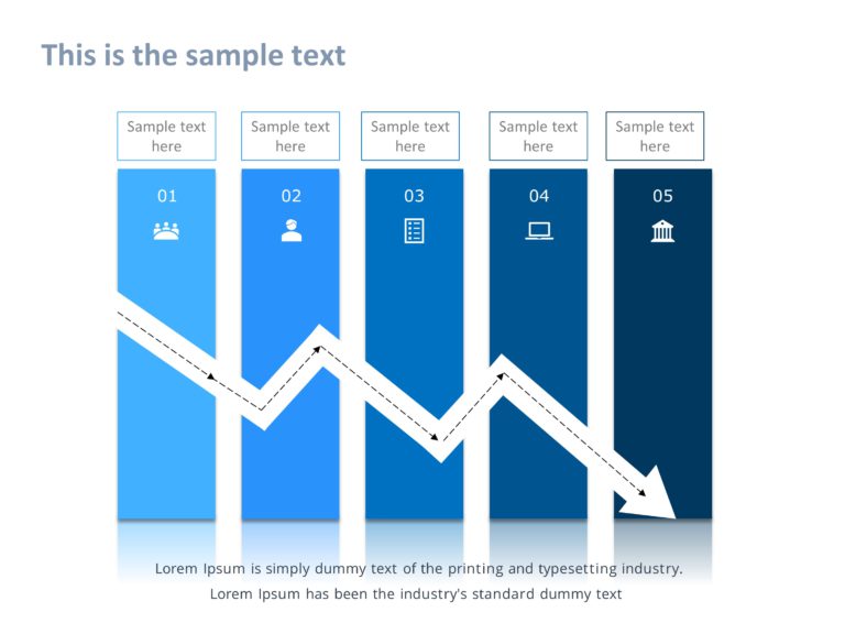 Animated Project Decline PowerPoint Template & Google Slides Theme