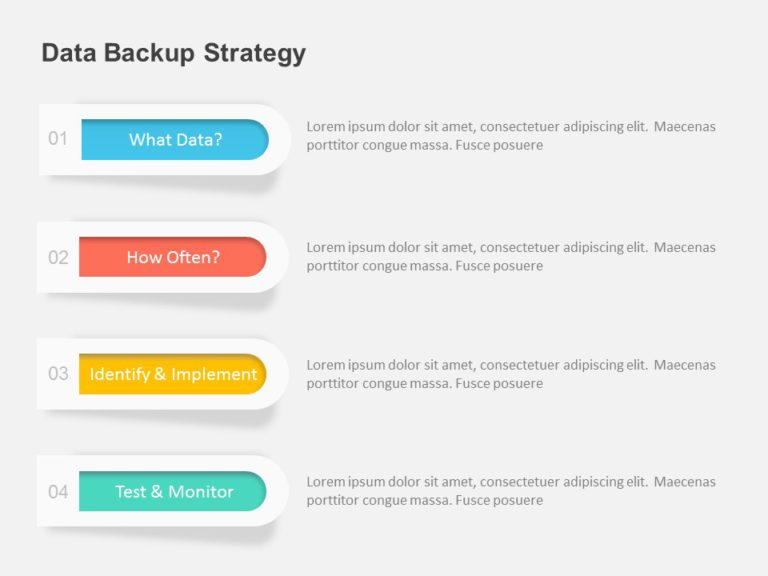 Data Backup Strategy PowerPoint Template