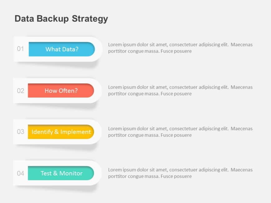 Data Backup Strategy PowerPoint Template