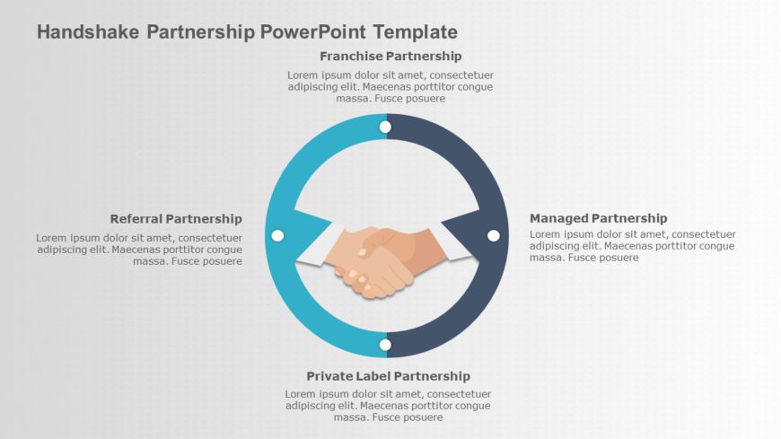 Handshake Partnership PowerPoint Template