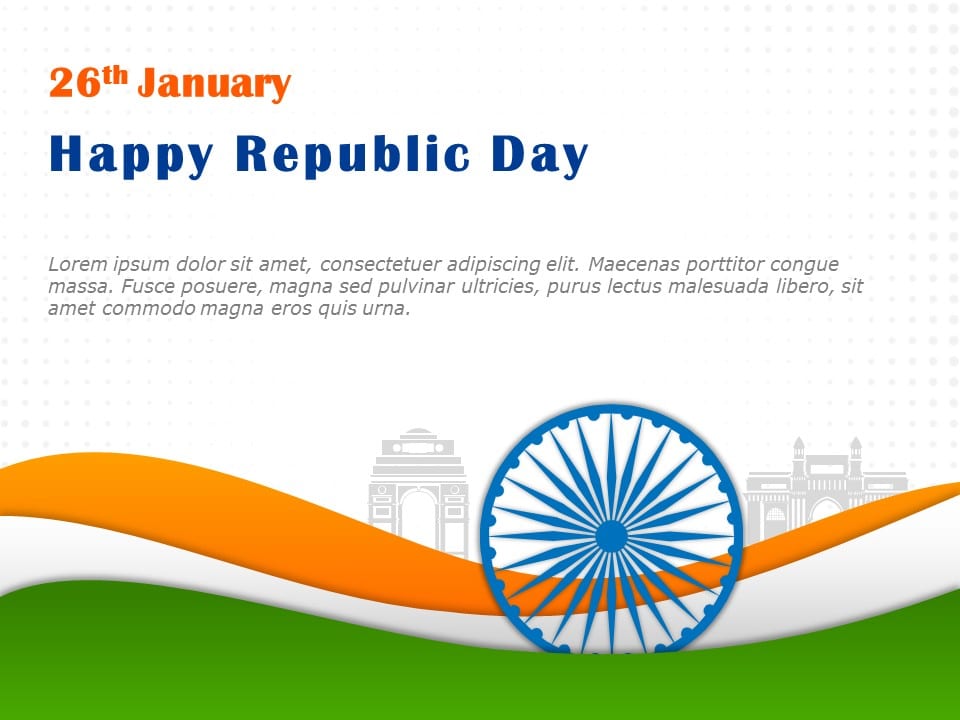 Happy Republic Day PowerPoint Template