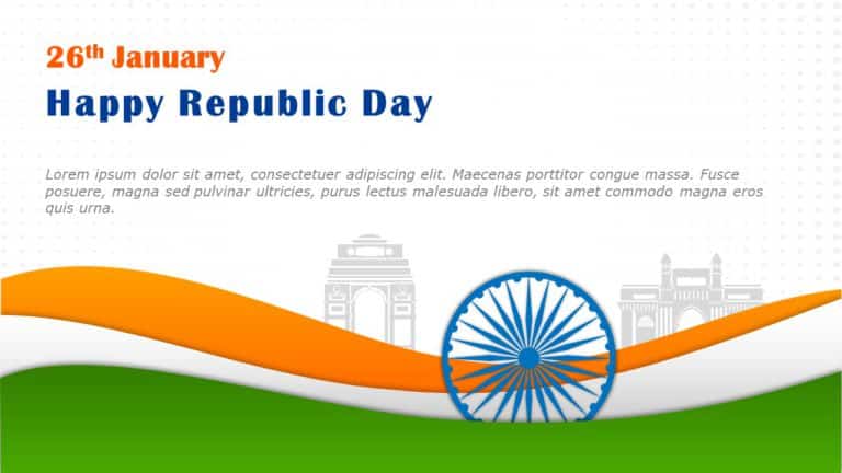 Happy Republic Day PowerPoint Template & Google Slides Theme