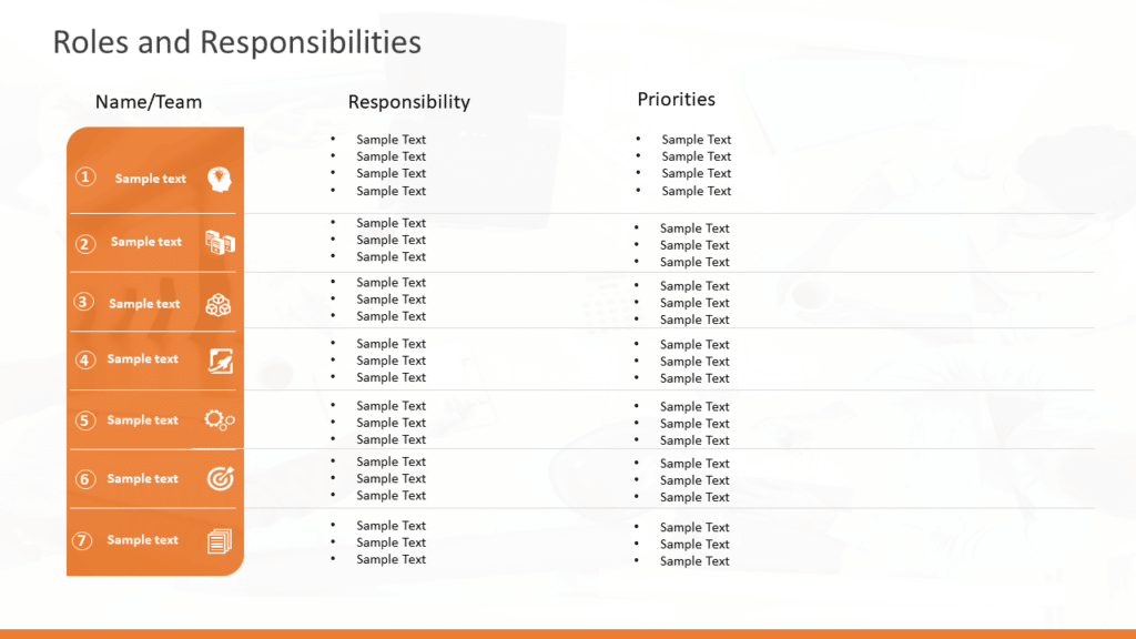 Roles and Responsibilities Slide