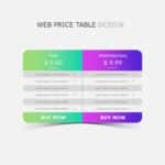 Pricing Table Infographics PowerPoint Template & Google Slides Theme