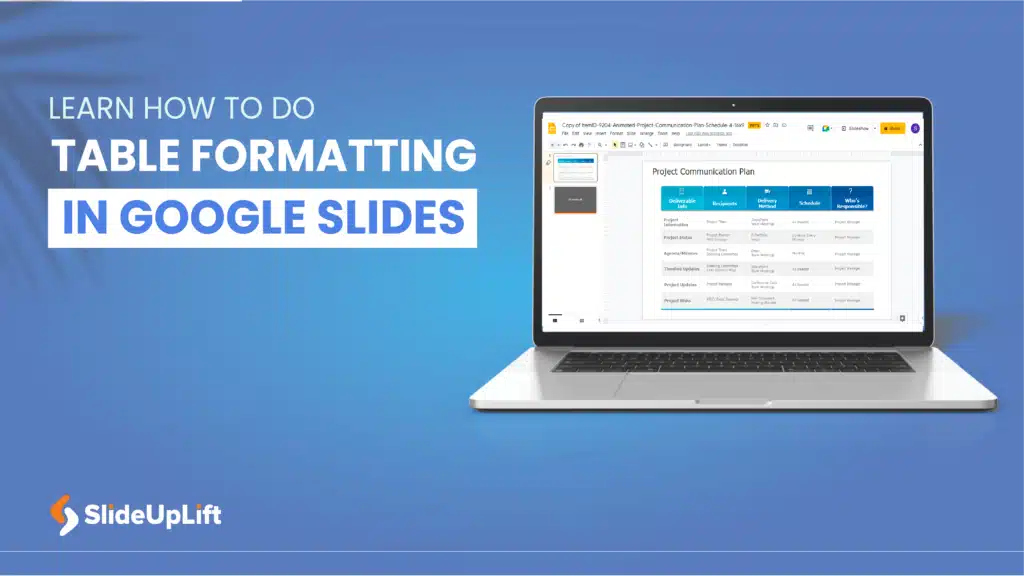 How To Do Table Formatting In Google Slides | Google Slides Tutorial