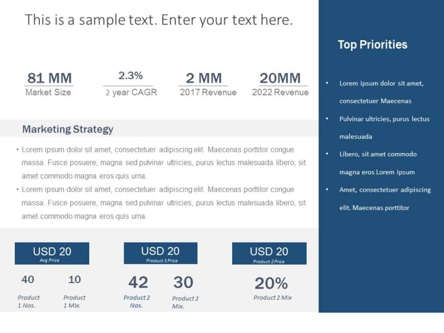 Animated Business Review Infographic 1 PowerPoint Template