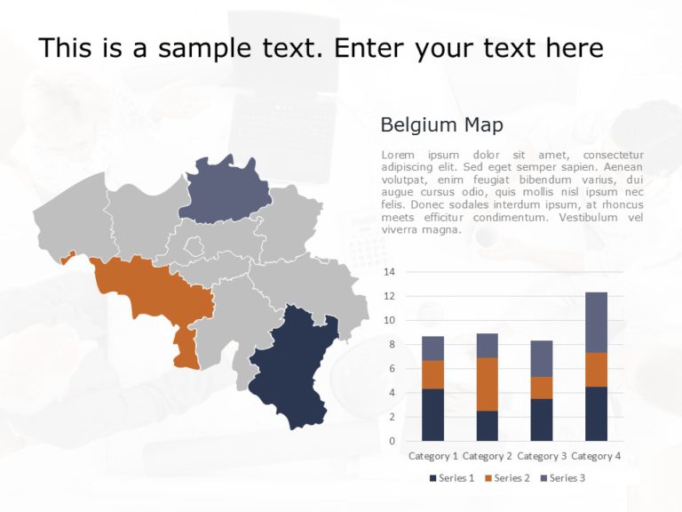 Belgium Map PowerPoint Template 07