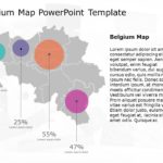 Belgium Map PowerPoint Template 08 & Google Slides Theme
