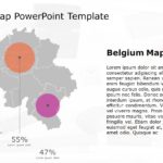 Belgium Map PowerPoint Template 08 & Google Slides Theme