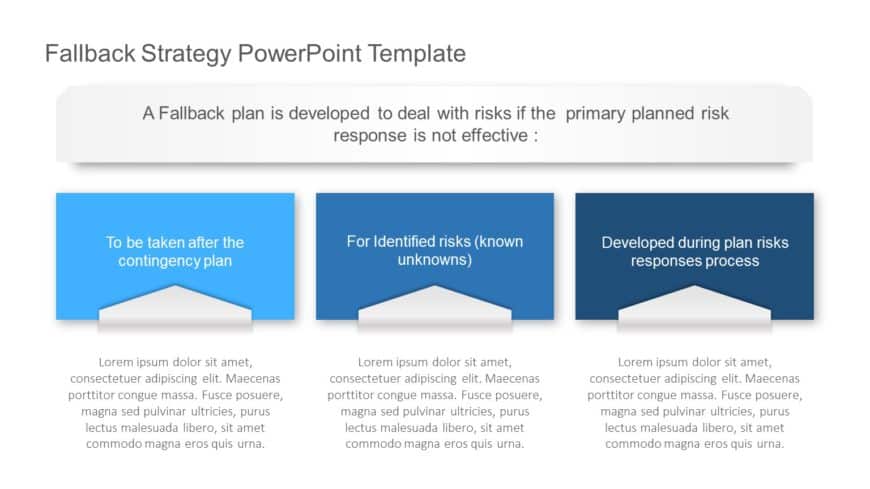 Fallback Strategy PowerPoint Template