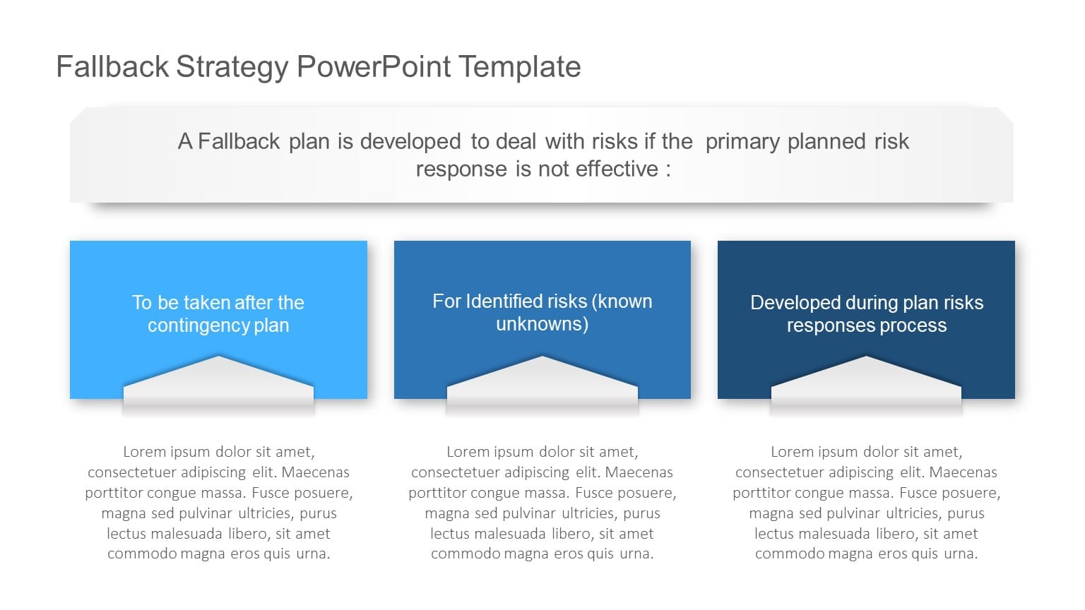 Fallback Strategy PowerPoint Template & Google Slides Theme