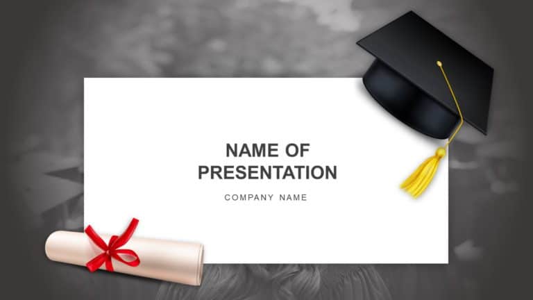 Graduation Cover Title PowerPoint Template & Google Slides Theme