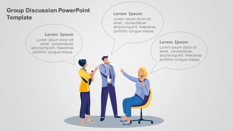 Group Discussion PowerPoint Template & Google Slides Theme