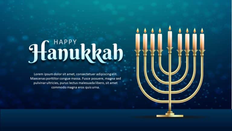 Hanukkah PowerPoint Template & Google Slides Theme