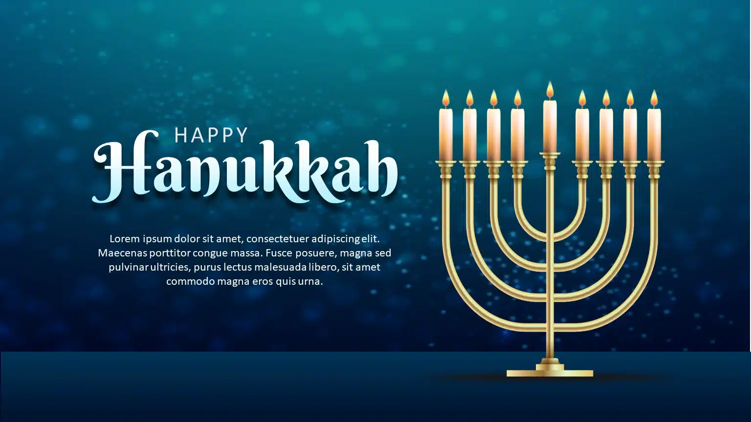 Hanukkah PowerPoint Template & Google Slides Theme