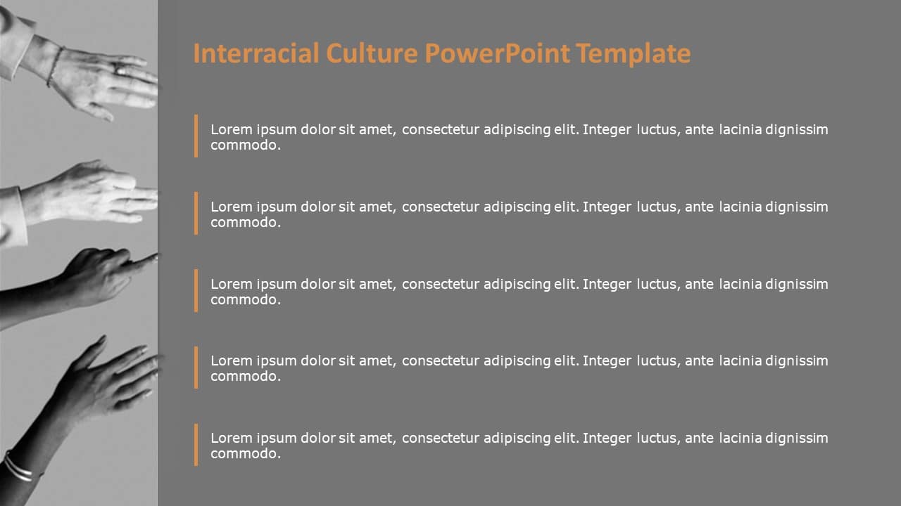 Interracial Culture PowerPoint Template & Google Slides Theme